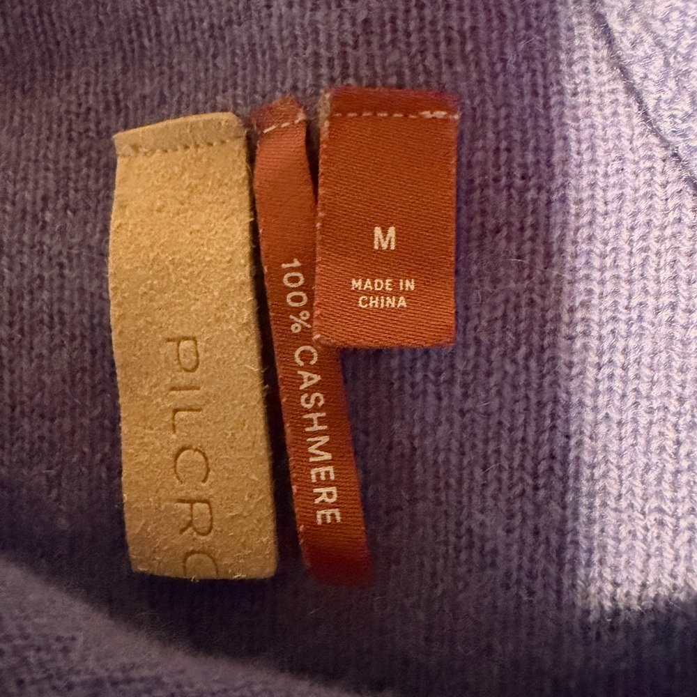 Pilcro Cashmere Sweater in Soft Lavender